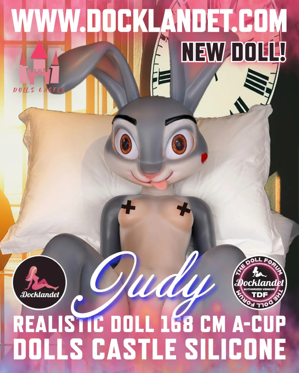 Judy the Rabbit Sex doll (Dolls Castle 168cm A-cup silicone) - Image 25